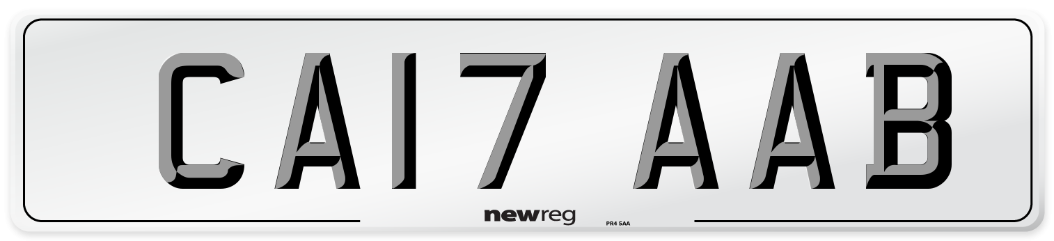 CA17 AAB Number Plate from New Reg